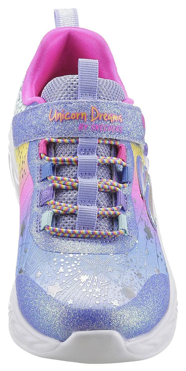 Детские кроссовки Skechers "UNICORN DREAMS-", с мягкой стелькой, повседневная обувь, полуботинки, туфли на шнуровке Skechers Kids, цвет Blau-Kombiniert — фото 4