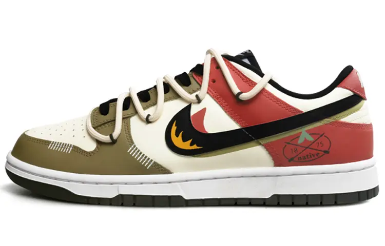 

Кроссовки Nike Dunk Skateboarding Shoes Unisex Low-top Rouge Campeche/Brun, цвет Apricot
