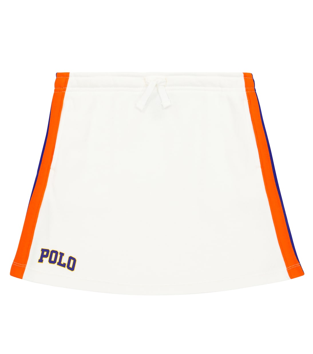 

Юбка из джерси с логотипом Polo Ralph Lauren Kids, Deckwash White