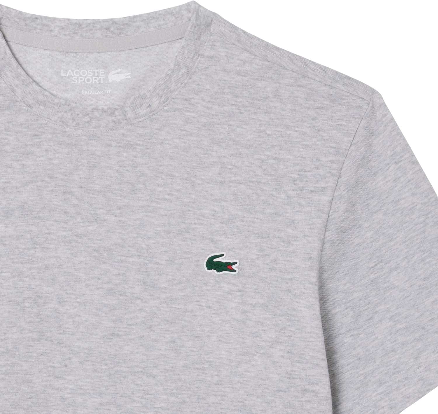 Футболка Lacoste Ultra-Dry, спортивная, Silver Chine — фото 2