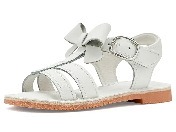 Сандалии с бантом Janie L'Amour Shoes Kids, Neutral White — фото 2