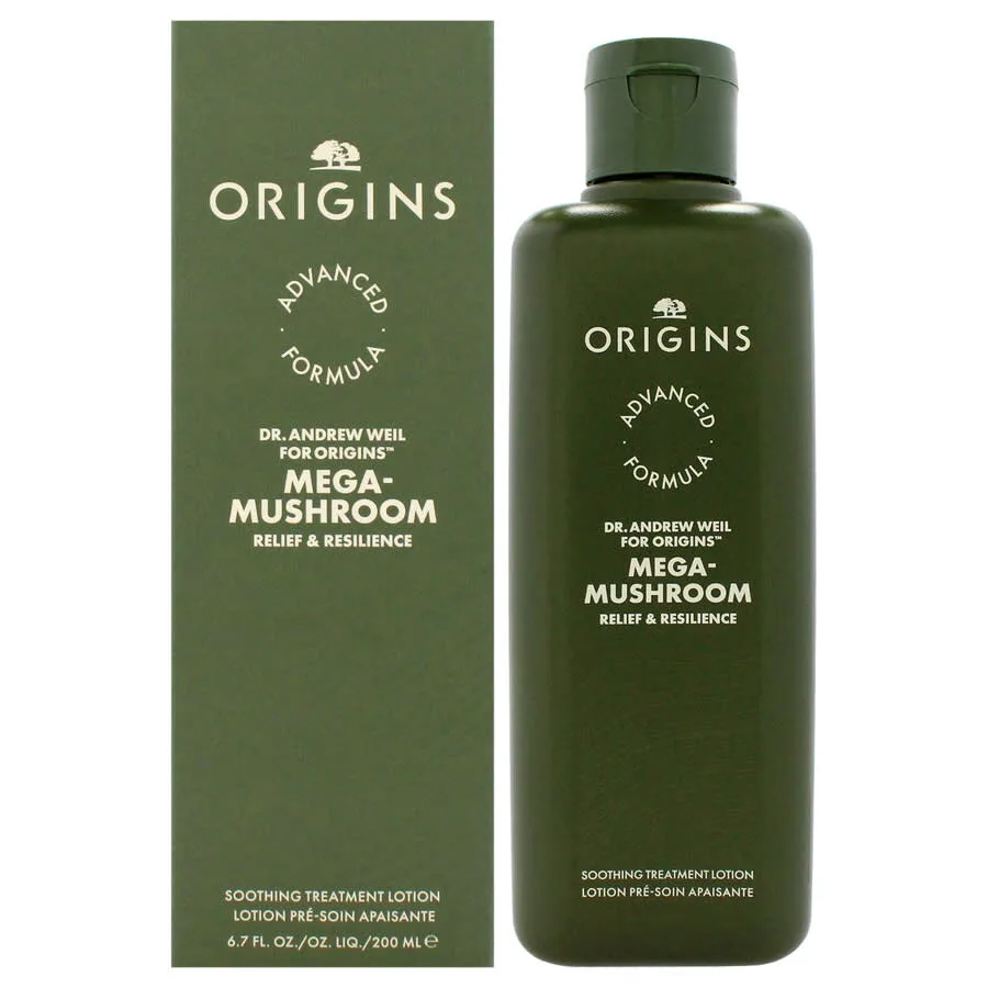 Origins Лосьон для лица Mega-Mushroom Relief and Resilience, успокаивающий и восстанавливающий, 6,7 унции, уход за кожей 717334257801
