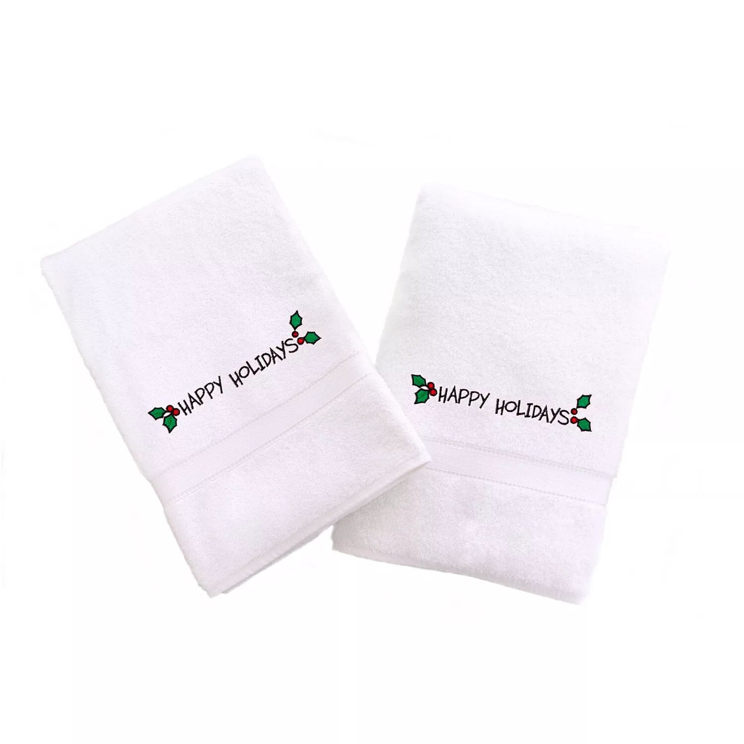 

Linum Home Textiles Праздничные полотенца для рук с вышивкой бордюром, 2 упаковки