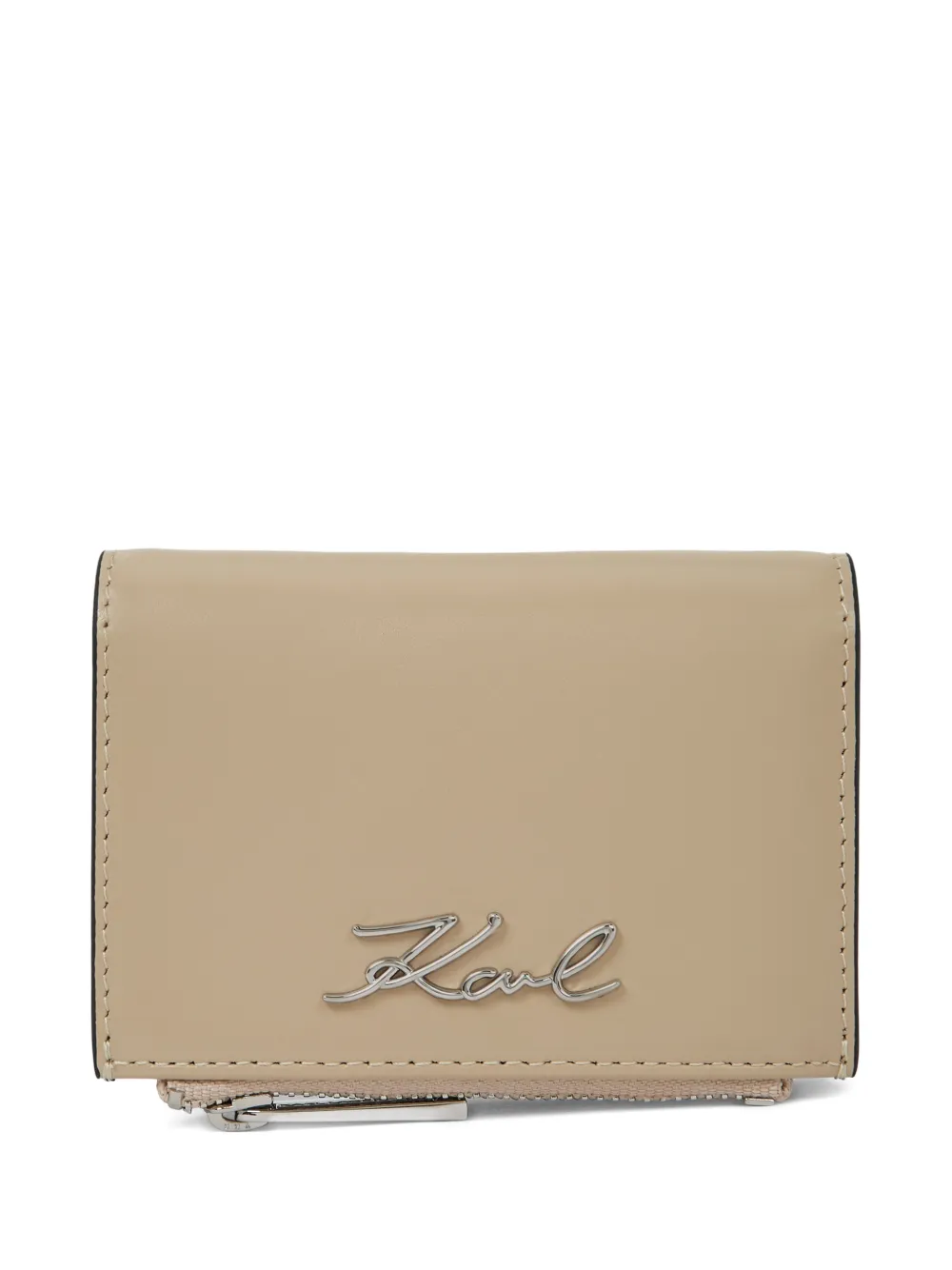 

Маленький бумажник Signature Karl Lagerfeld, бежевый