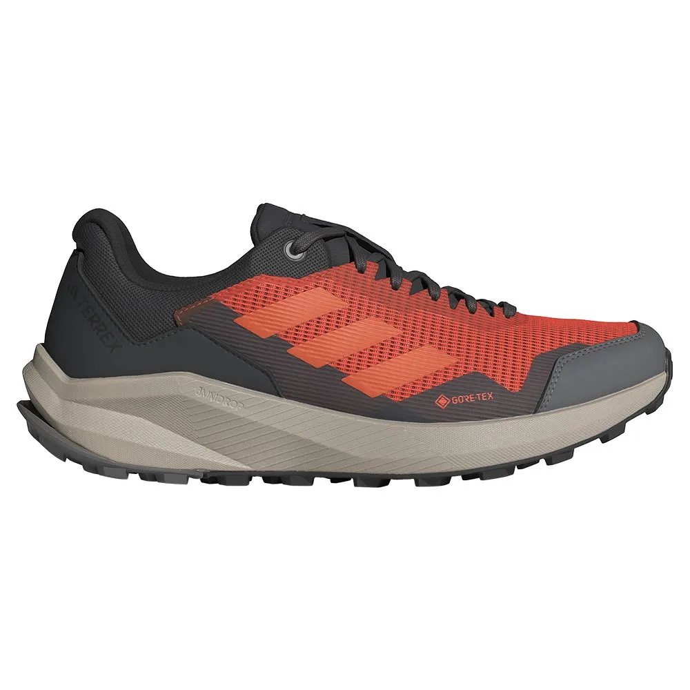 

Походные беговые кроссовки adidas Terrex Trail Rider Goretex, серый/оранжевый