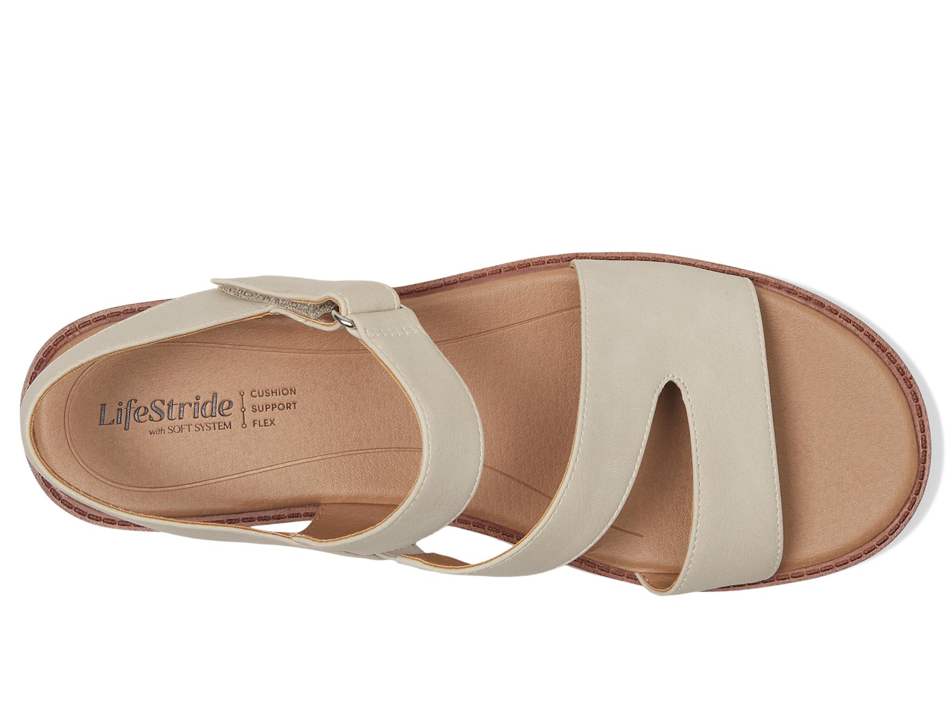 Сандалии LifeStride Waverly Sandals, цвет Stone Beige Faux Leather — фото 2