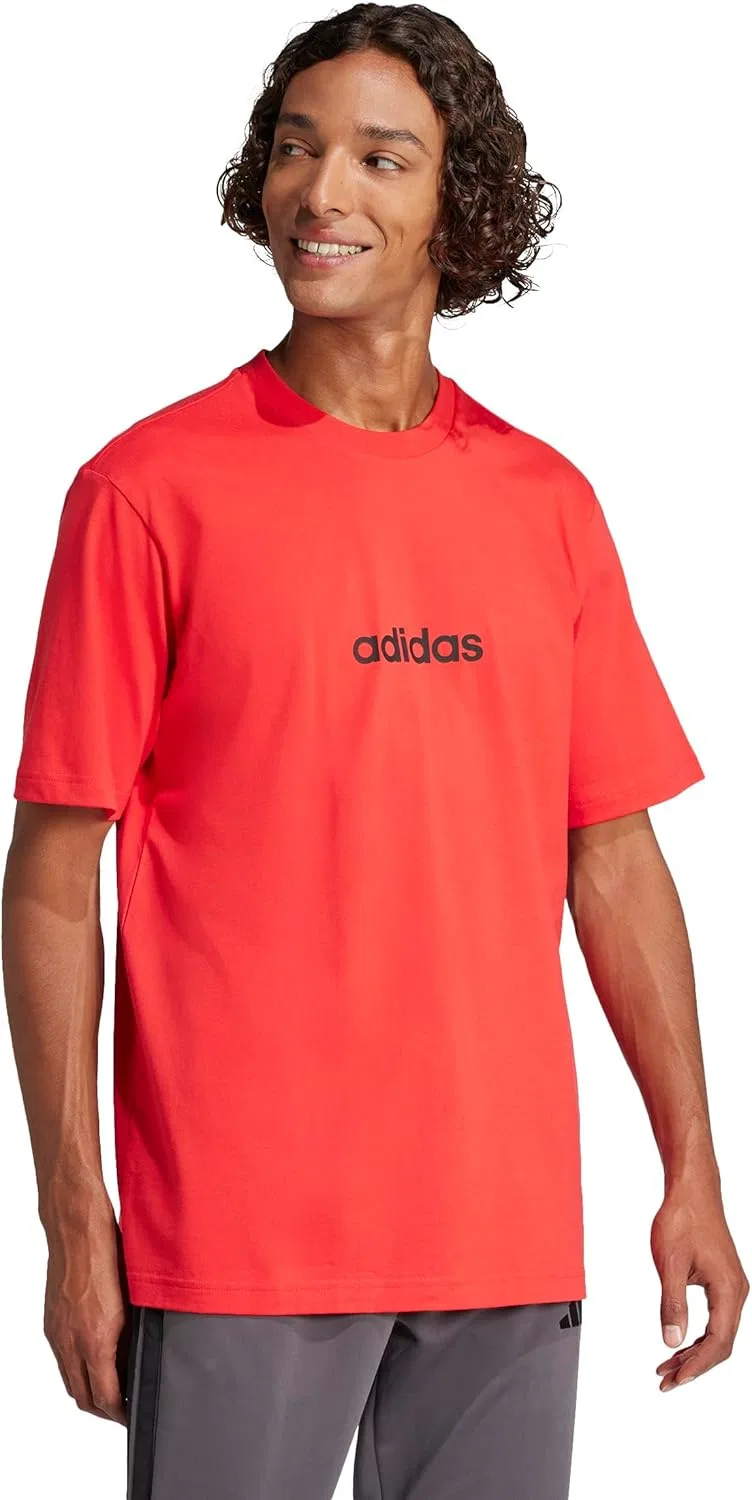 Футболка мужская adidas Originals, Pure Ruby/Black — фото 2