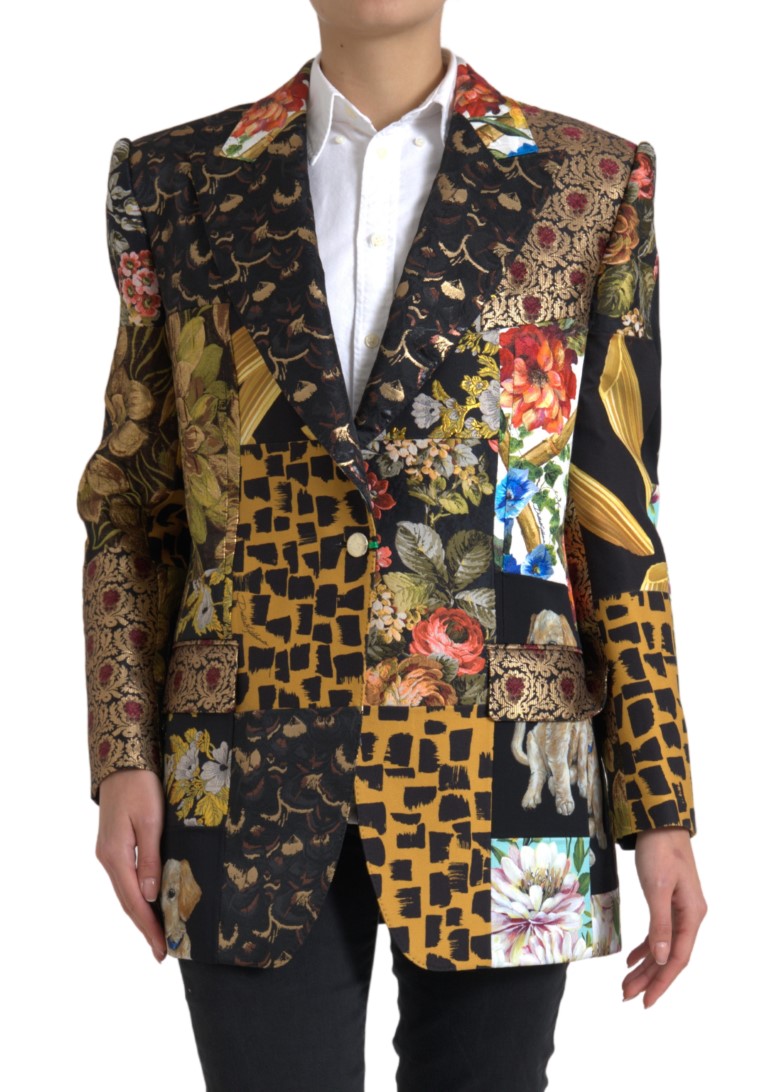 

Элегантный многоцветный однобортный пиджак Dolce & Gabbana