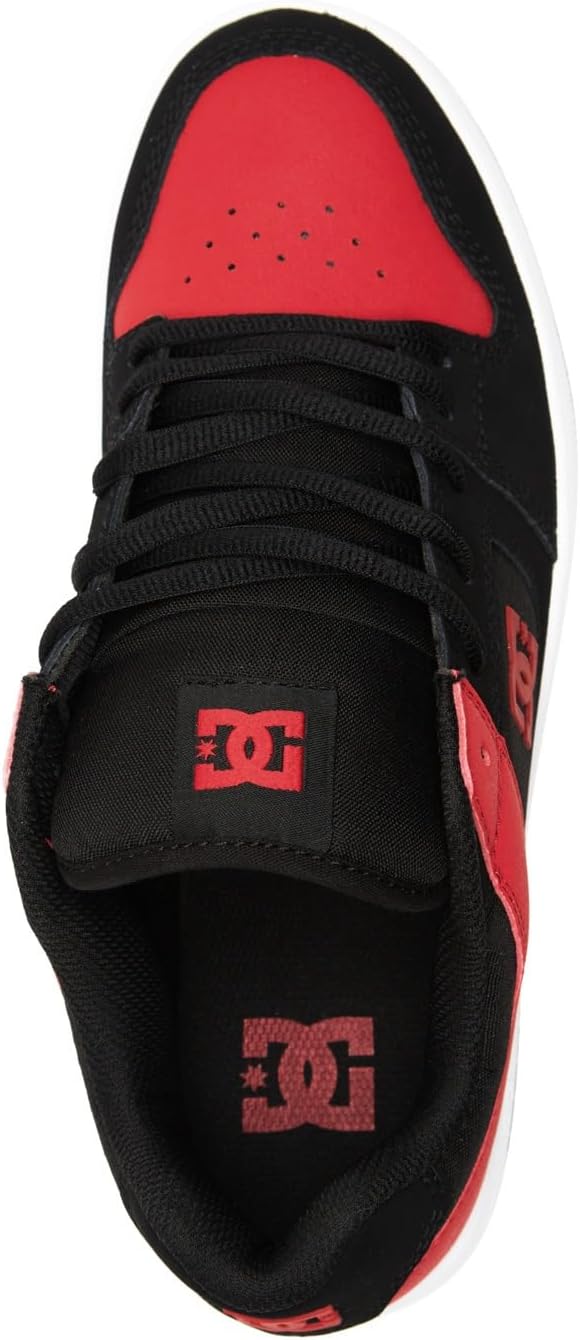 Мужские кроссовки DC Shoes Manteca 4 водонепроницаемые зимние высокие скейтерские, черный/красный — фото 4