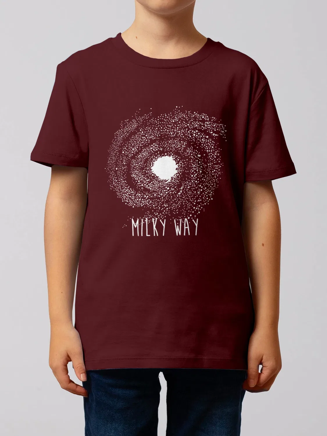 Футболка с круглым вырезом Wat? Apparel, бордовый