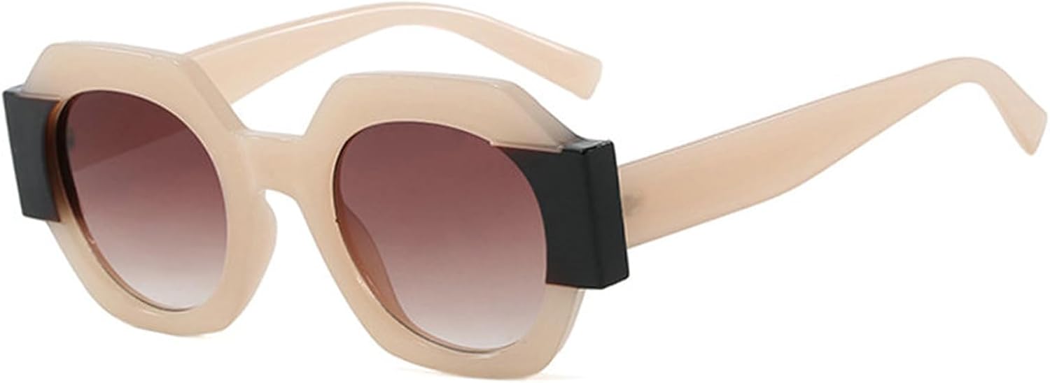 

Солнцезащитные очки Willochra Retro Polygon для женщин и мужчин, винтажные квадратные солнцезащитные очки 90-х годов, градиентные линзы, защита от УФ-излучения UV400, панк-очки, C7