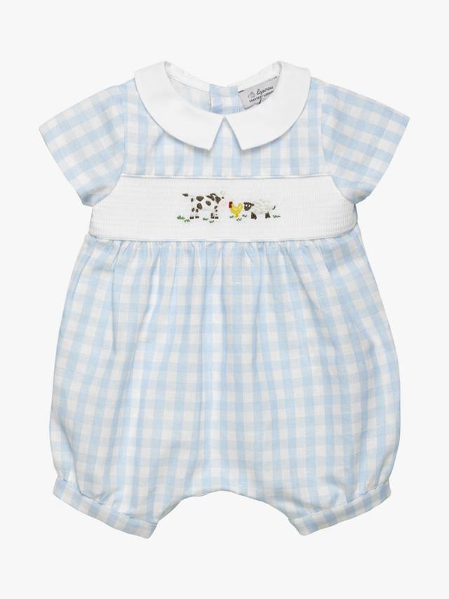 

Детский комбинезон со двора фермы Trotters, цвет Pale Blue/Multi