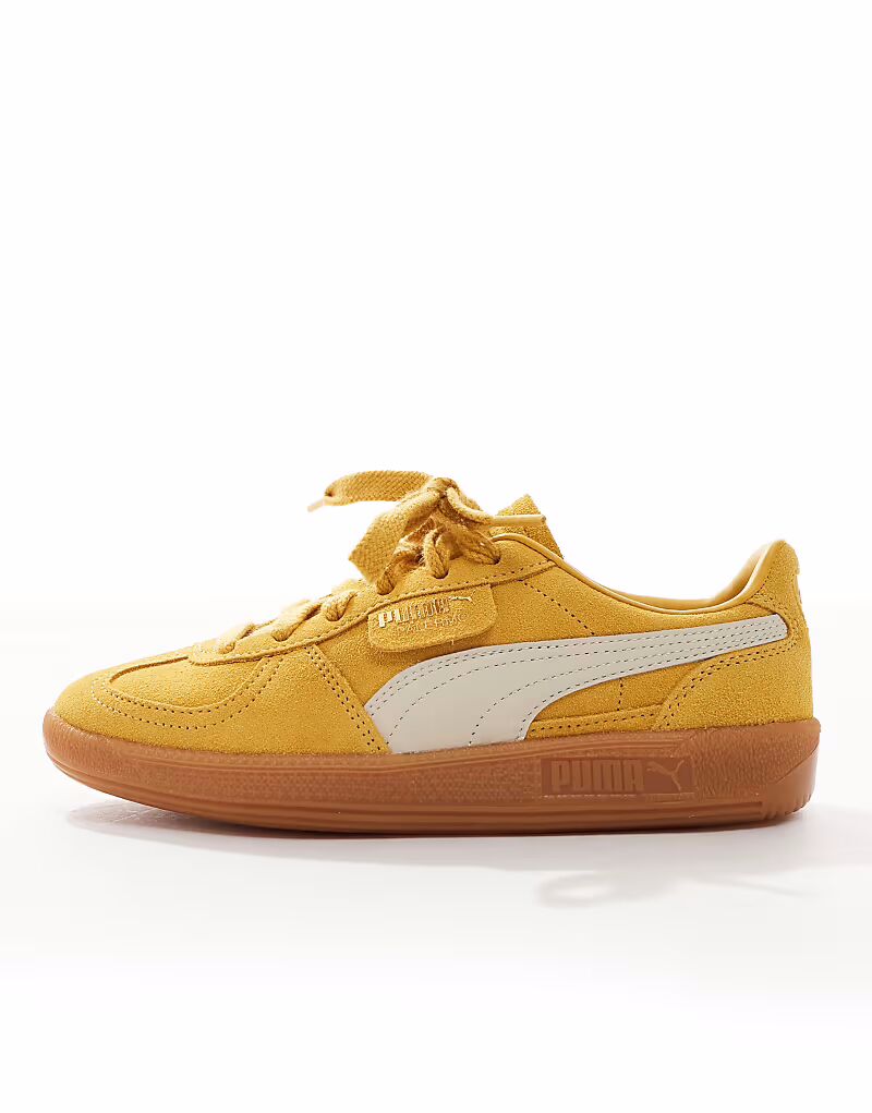 Кроссовки Puma Palermo желтого цвета — фото 2