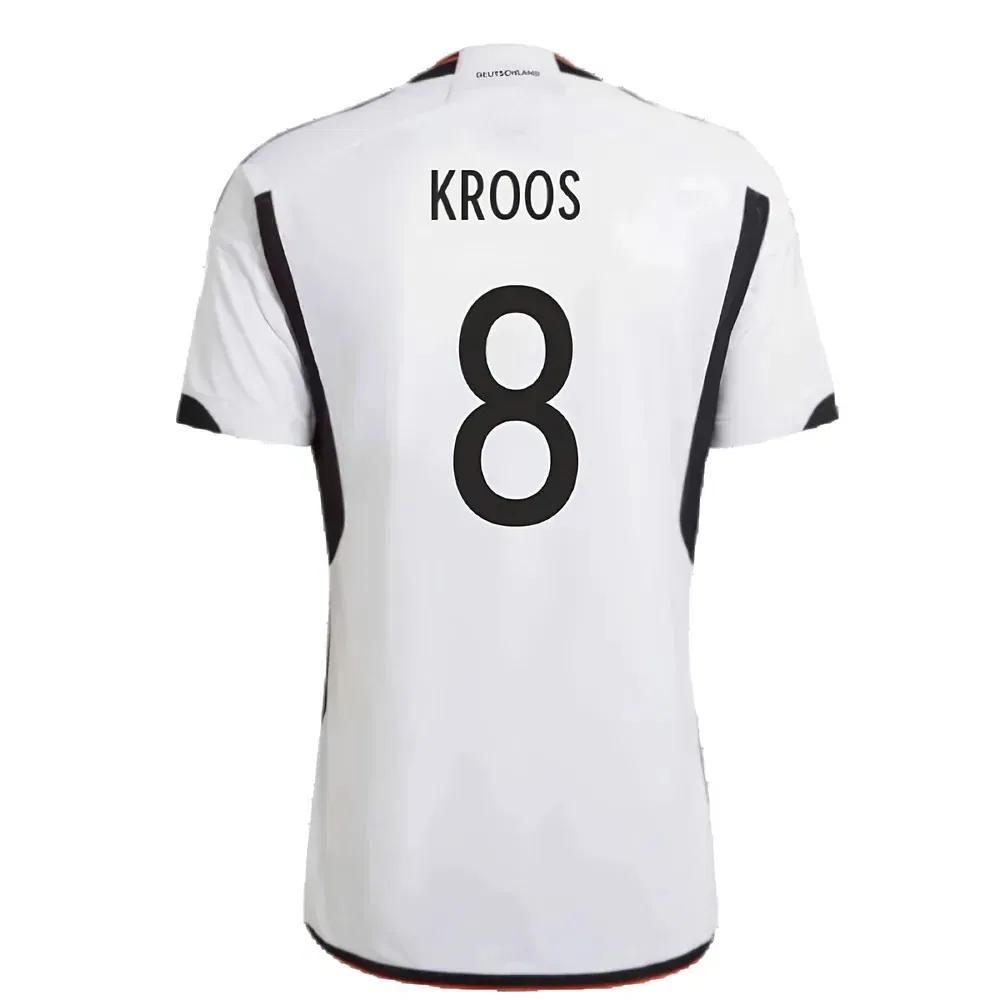 Футболка домашняя Германия 2022-2023 Кроос 8 Adidas Germany, белый — фото 2