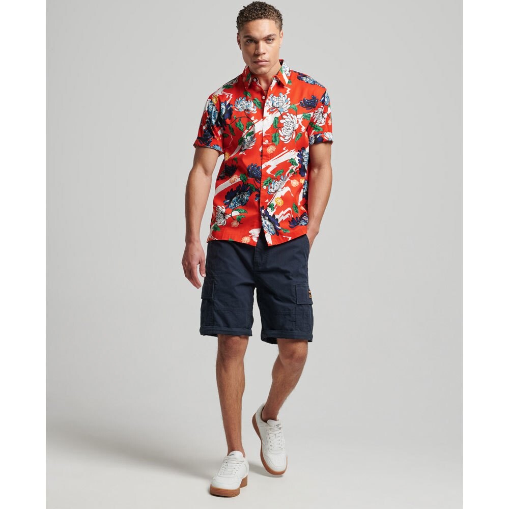Рубашка с коротким рукавом Superdry Vintage Hawaiian, оранжевый — фото 3
