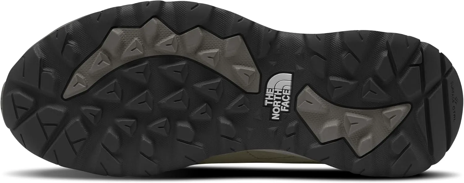 Мужские водонепроницаемые походные ботинки THE NORTH FACE Hedgehog 3 Mid | Верх из кожи рипстоп, резиновая подошва, зеленый/черный — фото 2