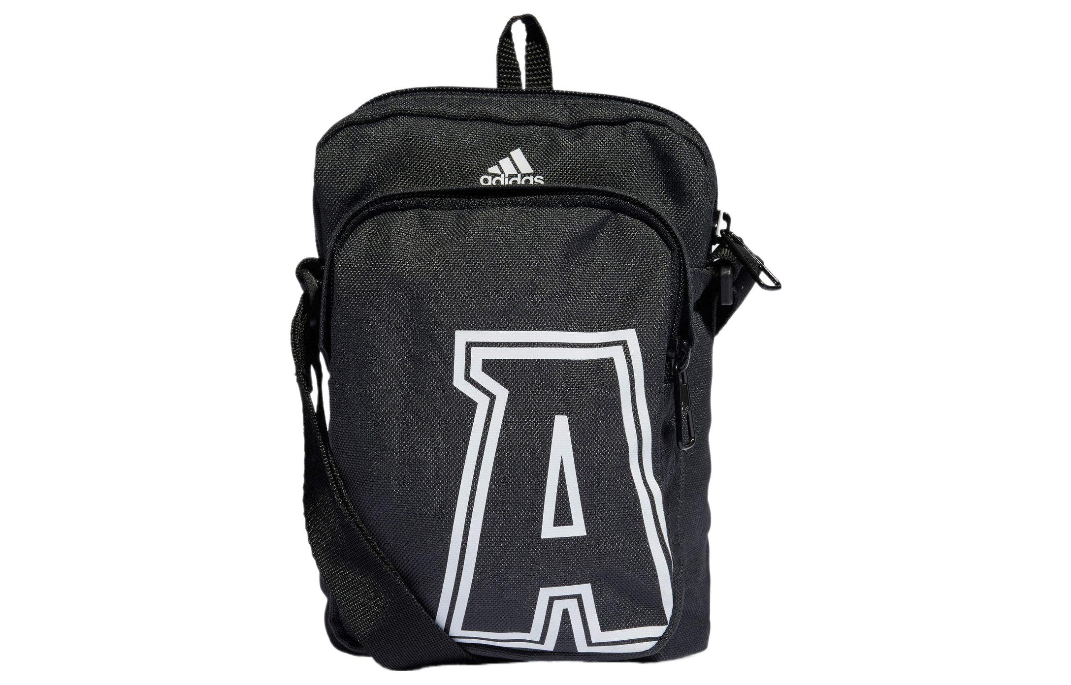 

Adidas Экологичная полиэстеровая наплечная сумка через плечо унисекс серая, Gray