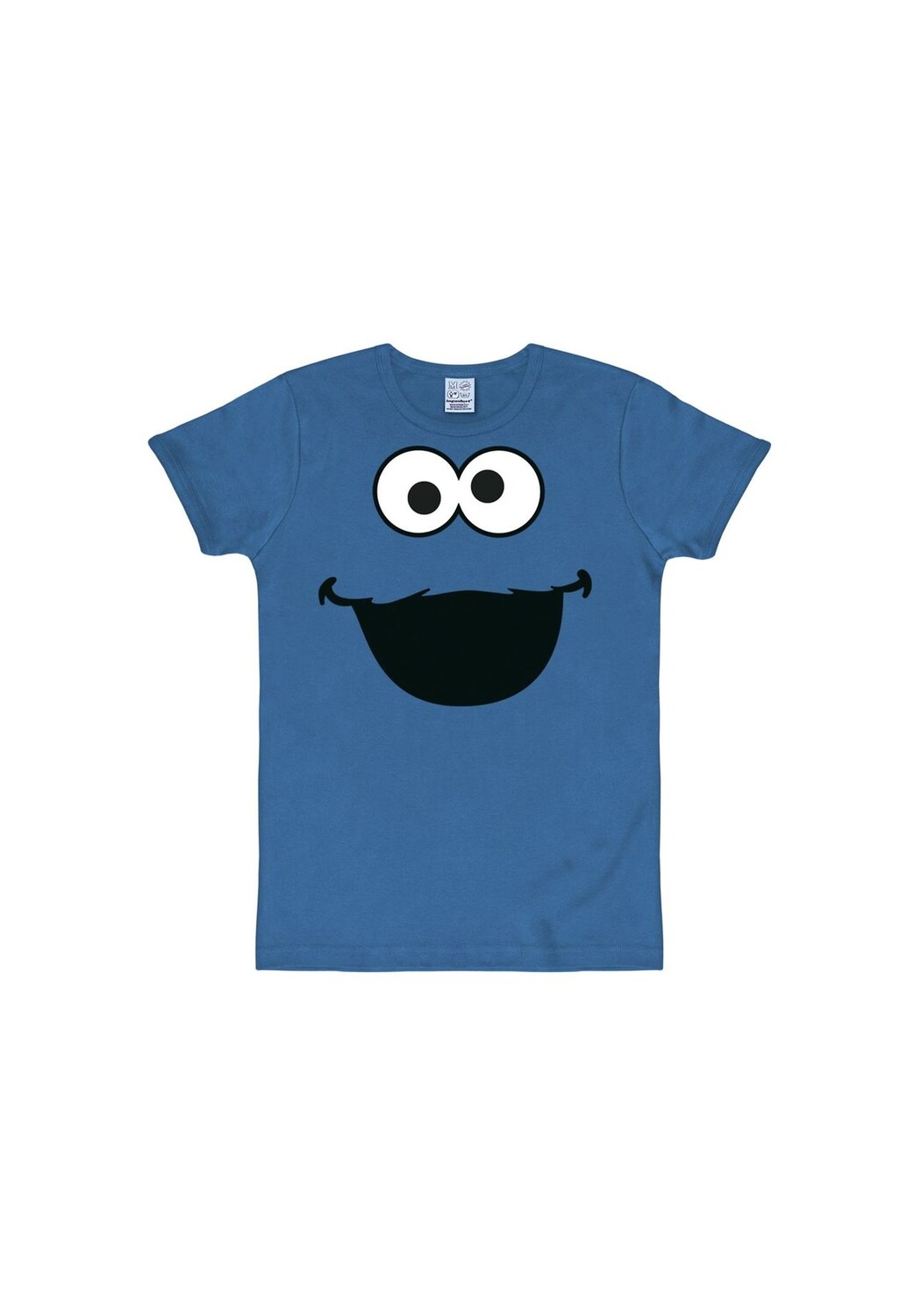 

Футболка Slimfit Cookie Monster - Лицо LOGOSHIRT, цвет Azure Blue