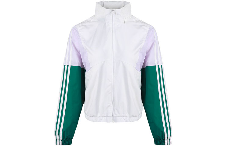 

Adidas Neo Куртка женская бело-зеленая, White/Forest Green