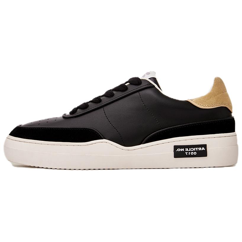 

ARTICLE NO. Низкие скейтерские кроссовки унисекс черные и хаки, цвет Black & Khaki & Khaki