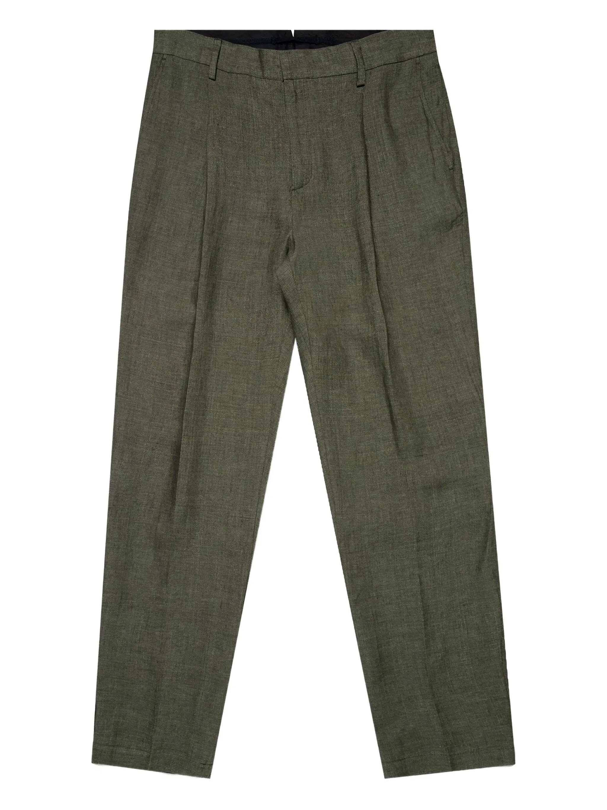 

Льняные брюки строгого кроя Sunspel, зеленый