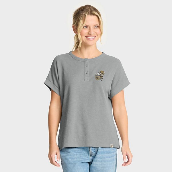 

Женская футболка New Orleans Saints Hometown Premium Henley цвета верескового серого Fanatics, Серый, Женская футболка New Orleans Saints Hometown Premium Henley цвета верескового серого Fanatics