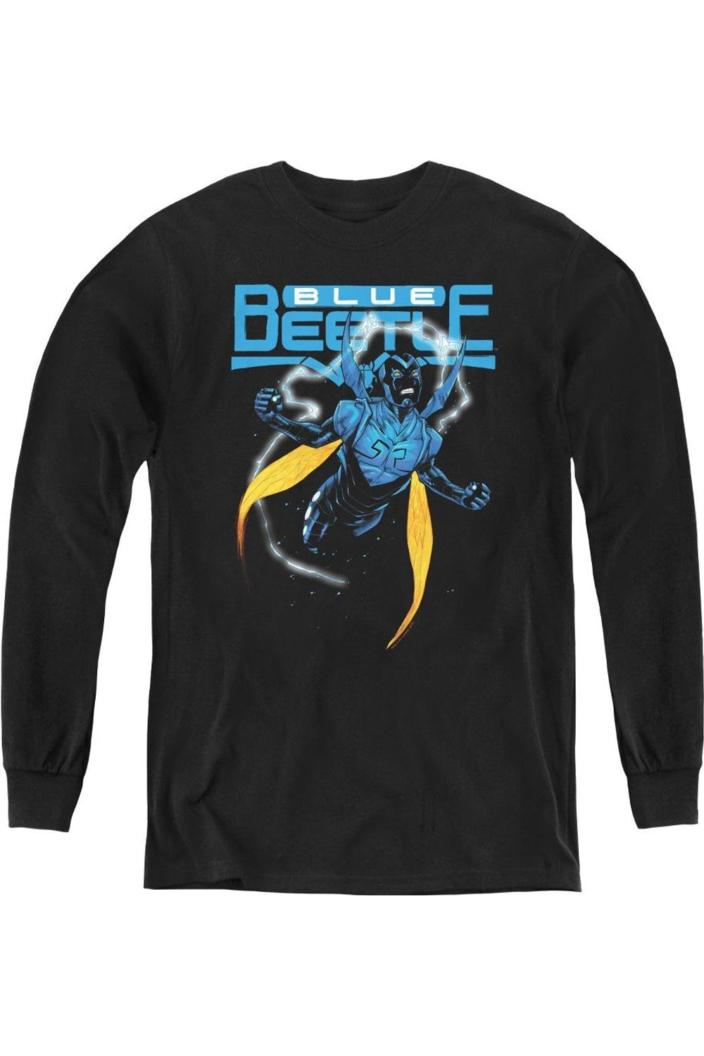 

Футболка с длинным рукавом для подростков "Лига справедливости Америки: Синий Жук" Gildan