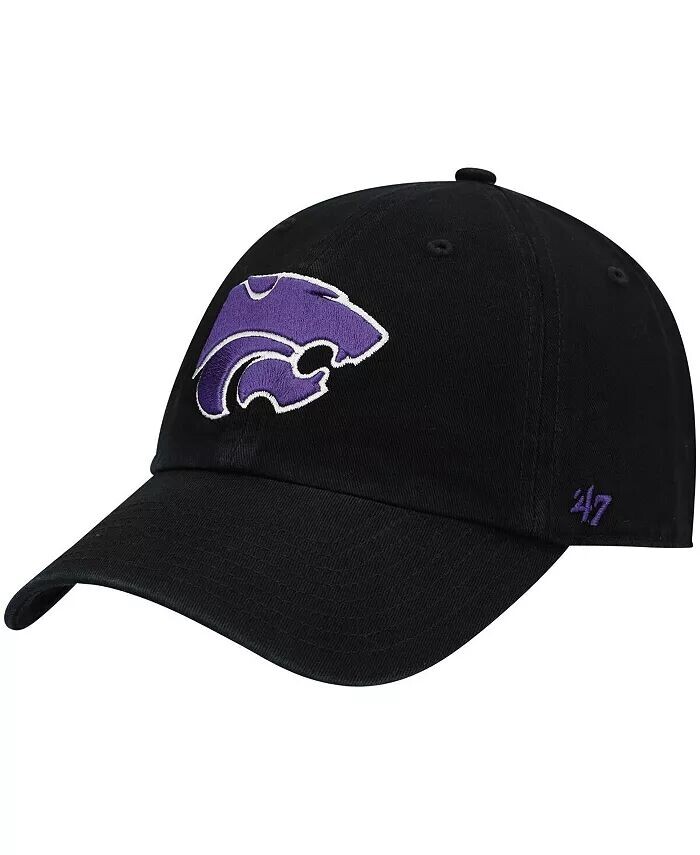 

Мужская черная регулируемая шляпа в винтажном стиле Kansas State Wildcats '47 Brand, черный