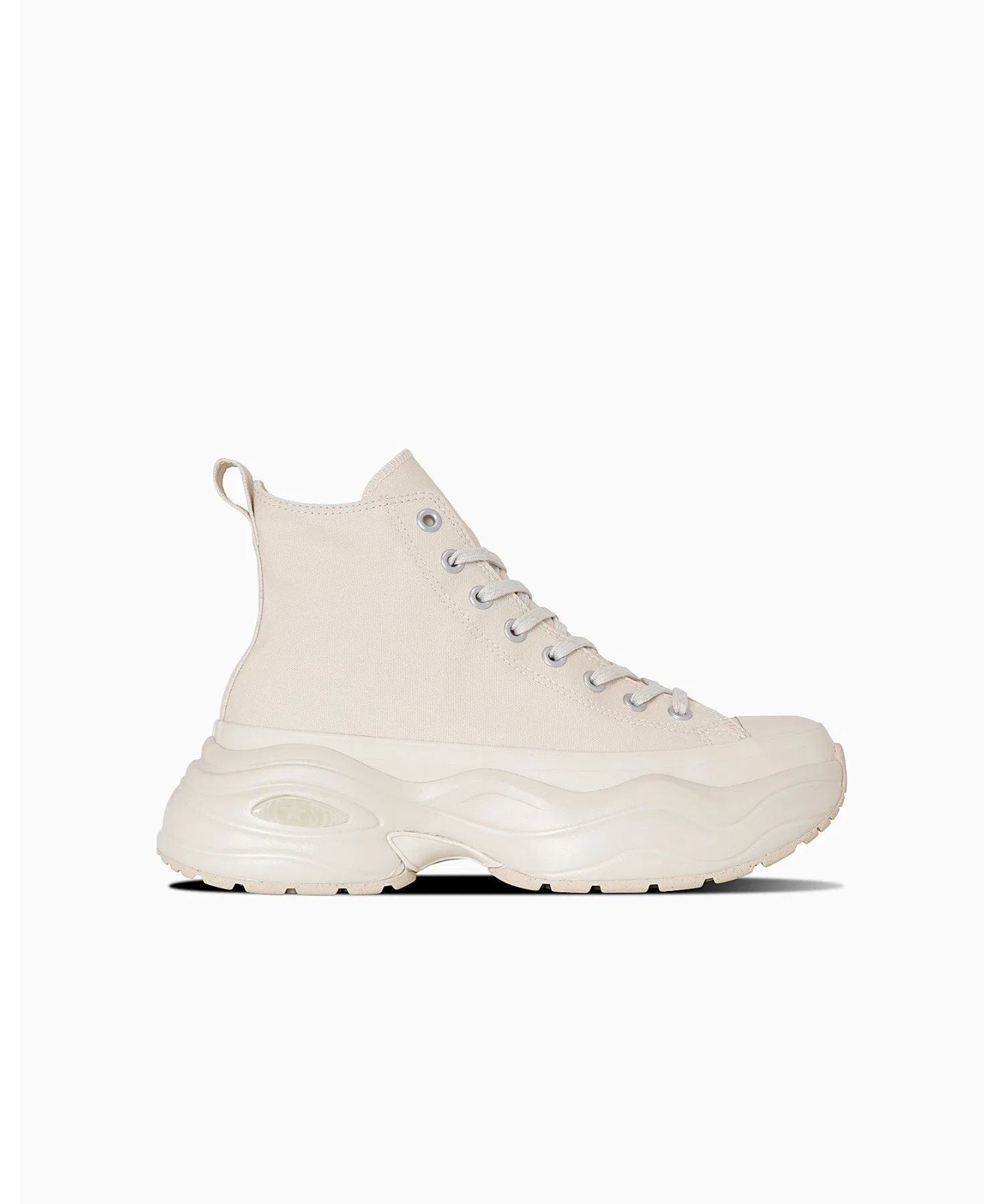 Унисекс высокие кеды на платформе CONVERSE ALL STAR SURGETRAINER HI белые — фото 3