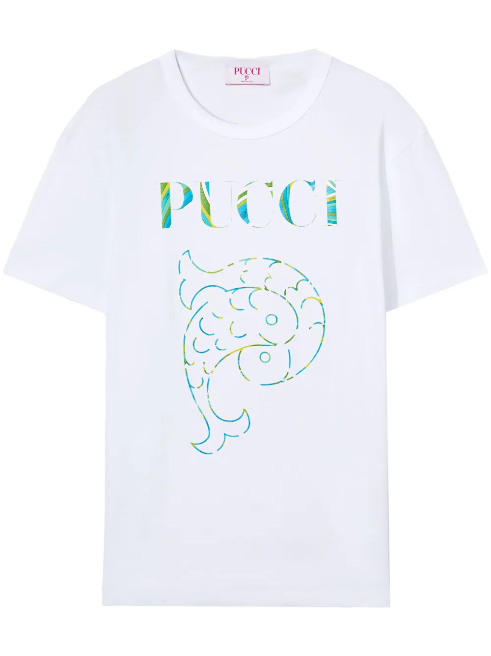 

Футболка с логотипом PUCCI, белый