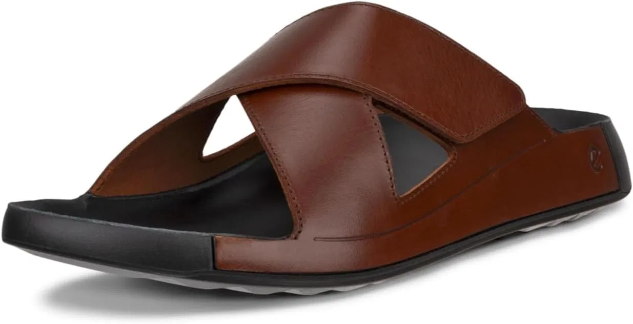 Мужские сандалии ECCO Cozmo Two Band Cross Slide, Cognac