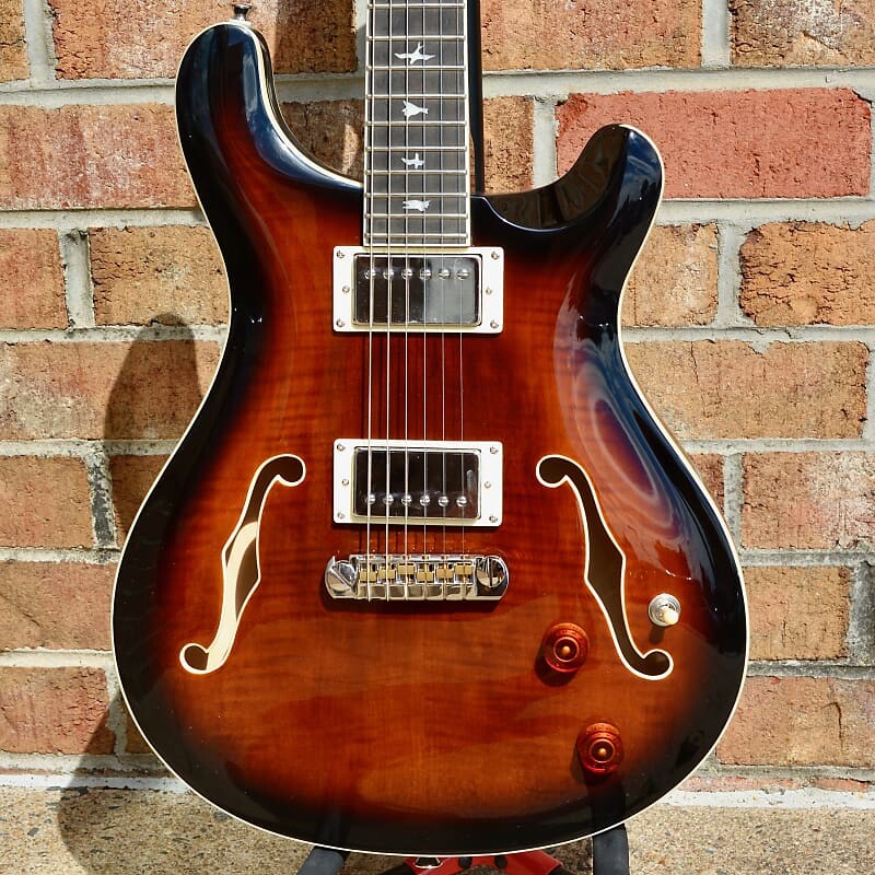 

Электрогитара PRS SE Hollowbody II Black Gold Burst