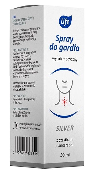 

Life Spray Do Gardła Silver оральный спрей, 30 ml