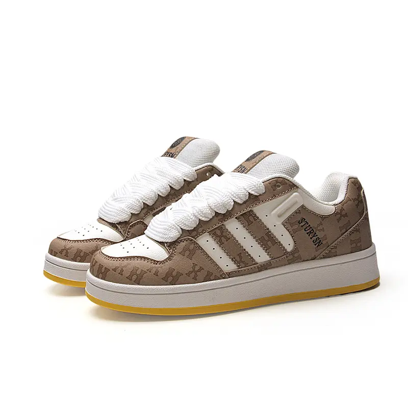 

Кеды, обувь для скейтборда унисекс с низким верхом Stur Ysn, цвет White/Khaki