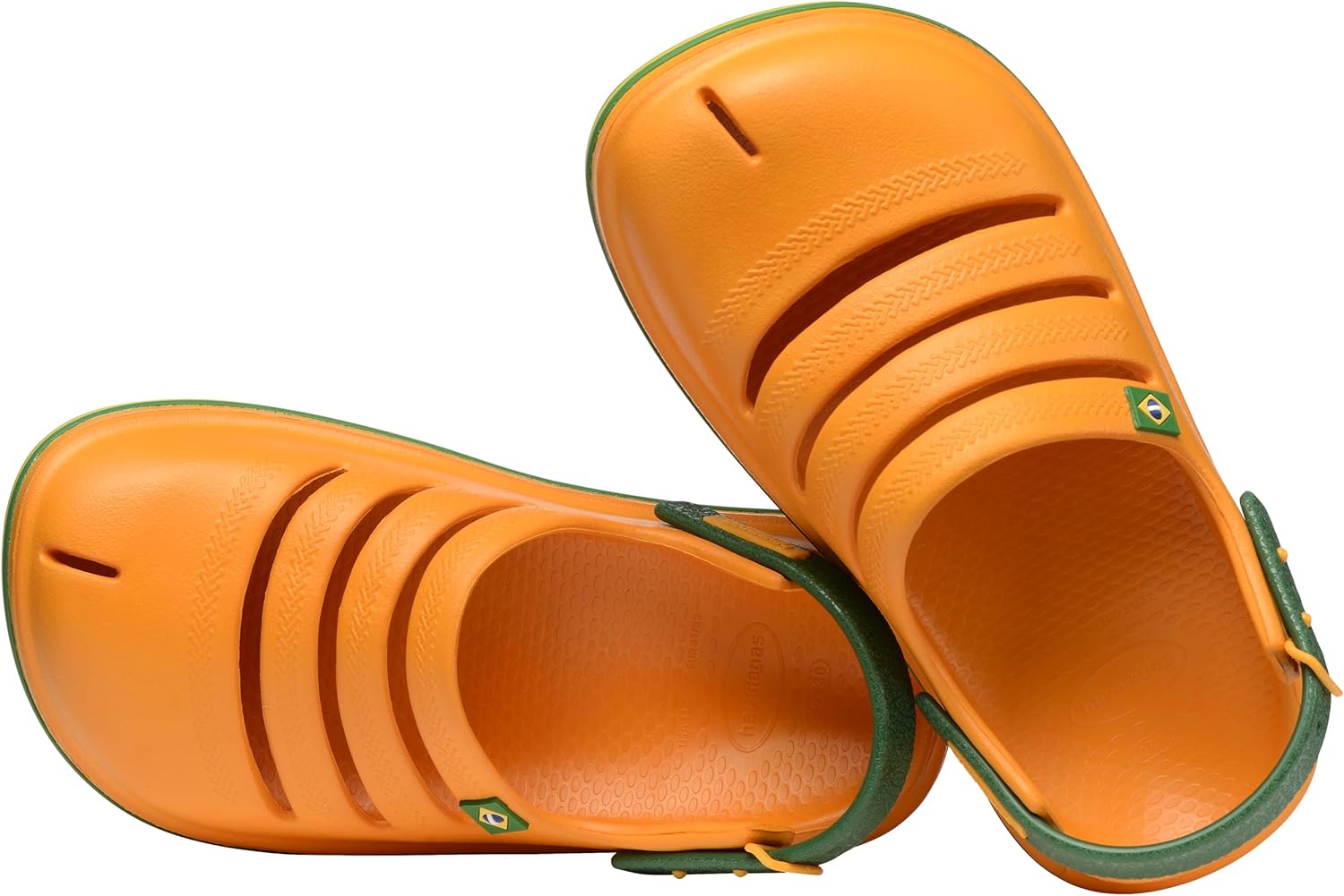 Детские сабо Havaianas Brazil, унисекс, желтый — фото 2
