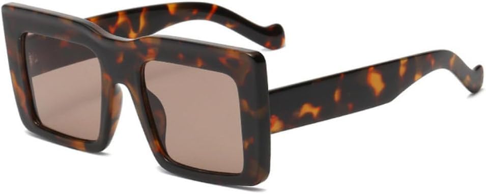 

Солнцезащитные очки MUTYNE Square для женщин и мужчин, большие солнцезащитные очки в винтажном стиле, роскошные модные очки с защитой от УФ-излучения UV400 для женщин, Leopard