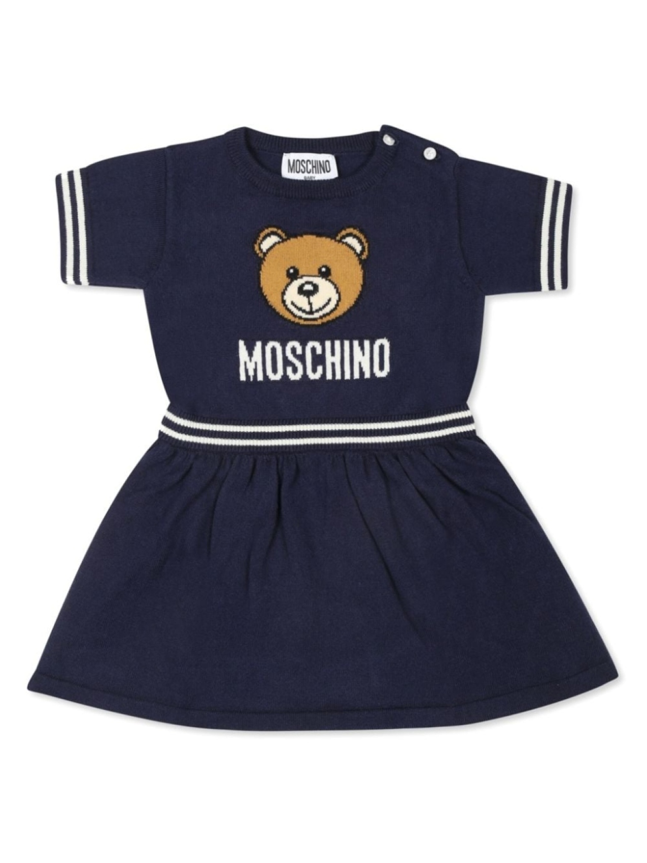 

Moschino Kids платье с мотивом «Медвежонок Тедди», синий