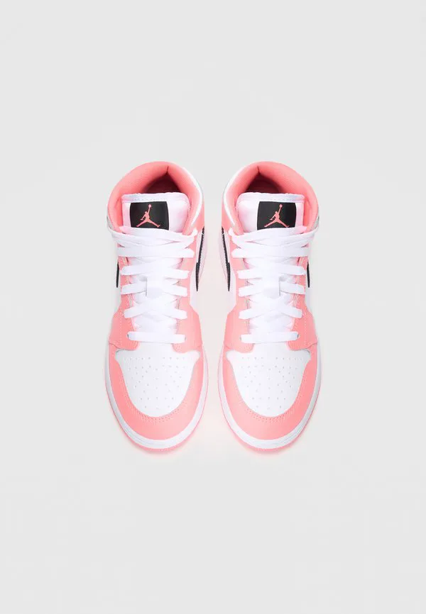 Кроссовки air jordan 1 mid унисекс Jordan, Pink Gaze/Black/White — фото 4
