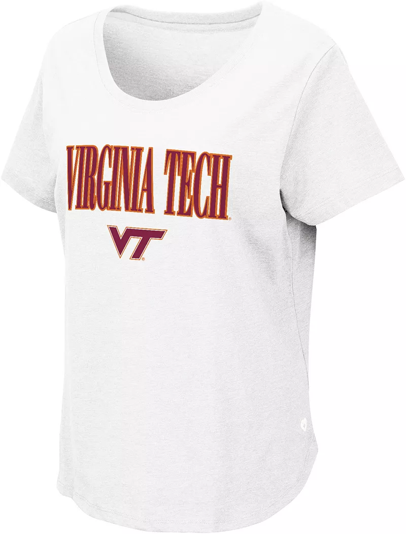 

Женская белая футболка Colosseum Virginia Tech Hokies