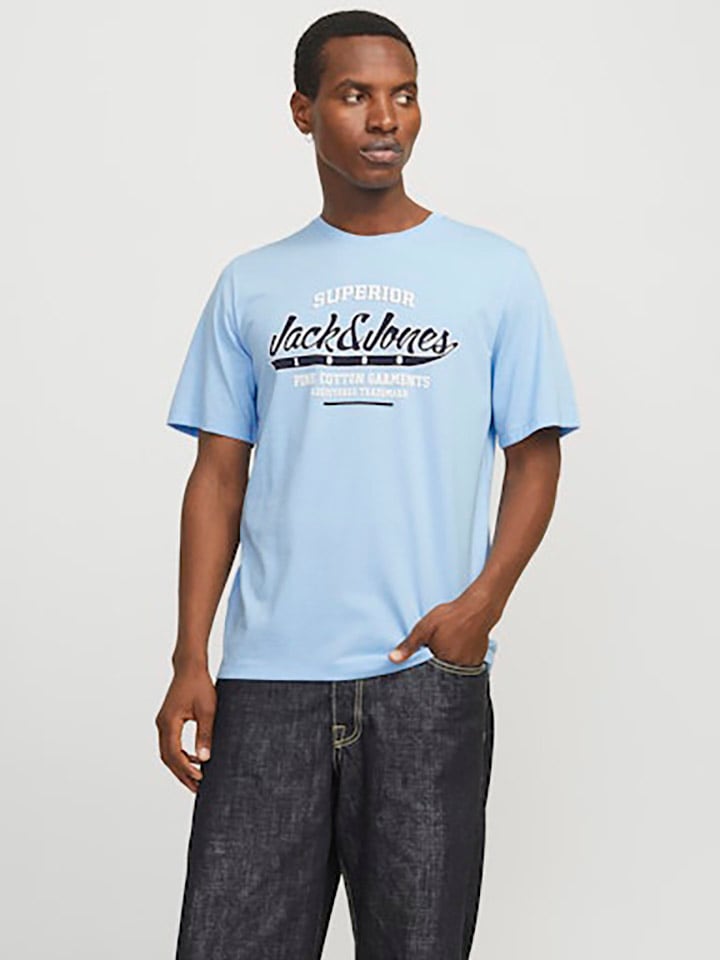 

Футболка Jack & Jones, светло-синий