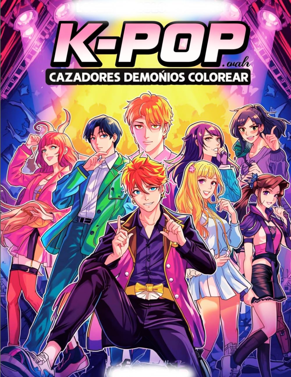 

Κ-Pop Cazadores Demonios Colorear: Arte Fantástico con 20 Diseños + 5 Páginas Color por Números (Spanish Edition)