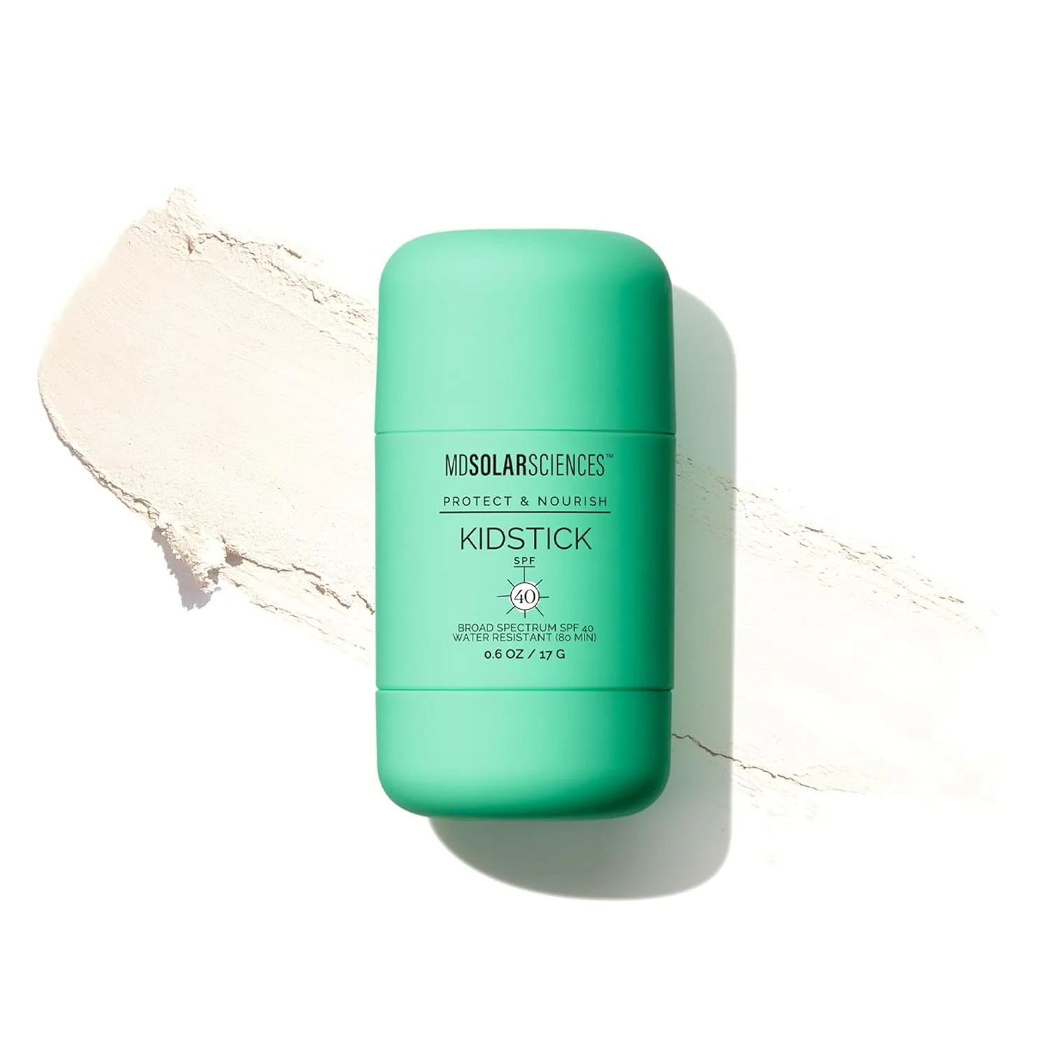 MDSolarSciences Mineral KidStick SPF 40, детский солнцезащитный стик с оксидом цинка, витаминами C и E, 17 г 17.01 г (1 шт.), No Color
