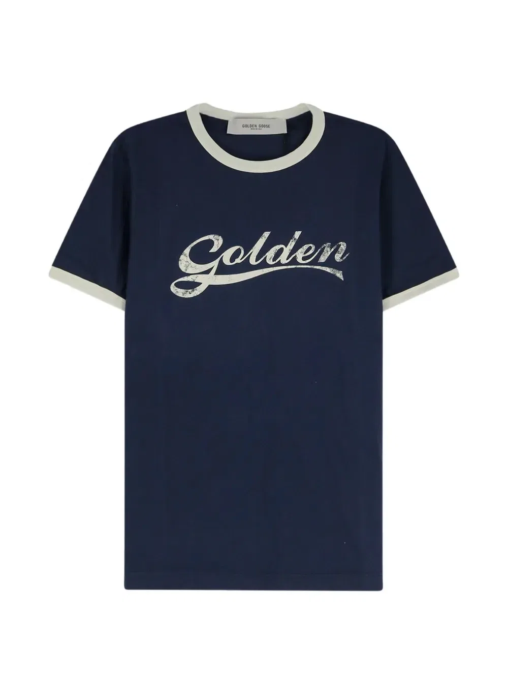 Футболка с логотипом GOLDEN GOOSE, синий