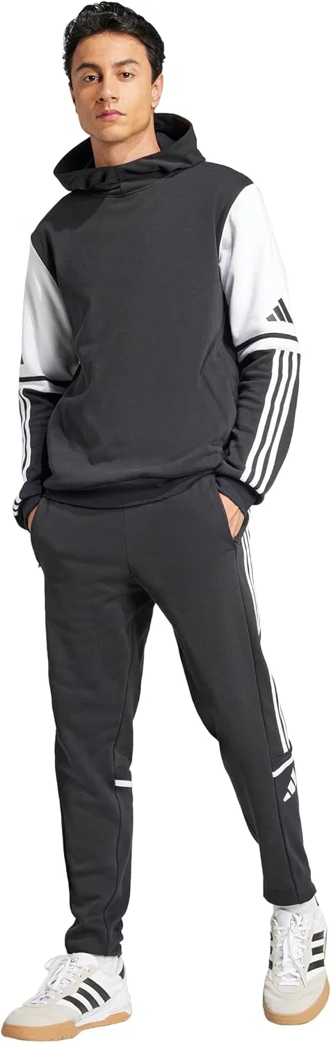 Толстовка флисовая adidas, цвет Black/White — фото 4
