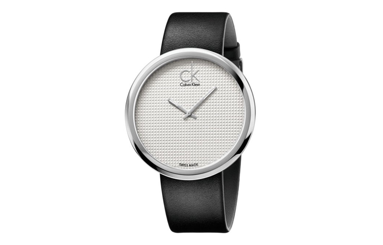 

Кварцевые часы Calvin Klein с кожаным ремешком, белый циферблат, женские