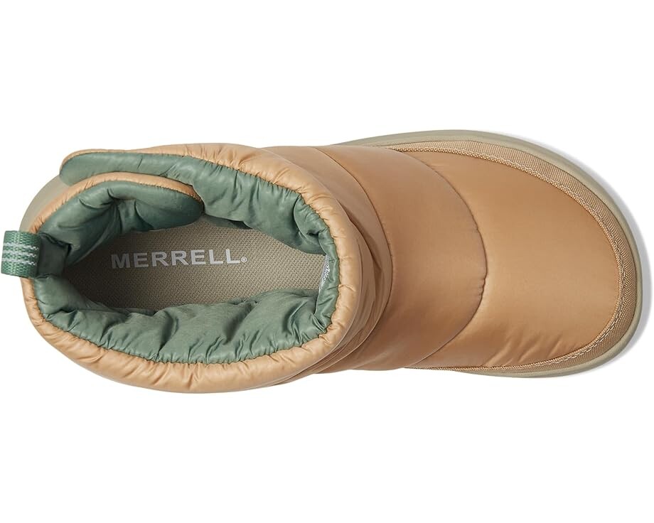 Дутики Merrell Hut Moc 2 Quilted средней высоты зимние, желто-коричневый — фото 2