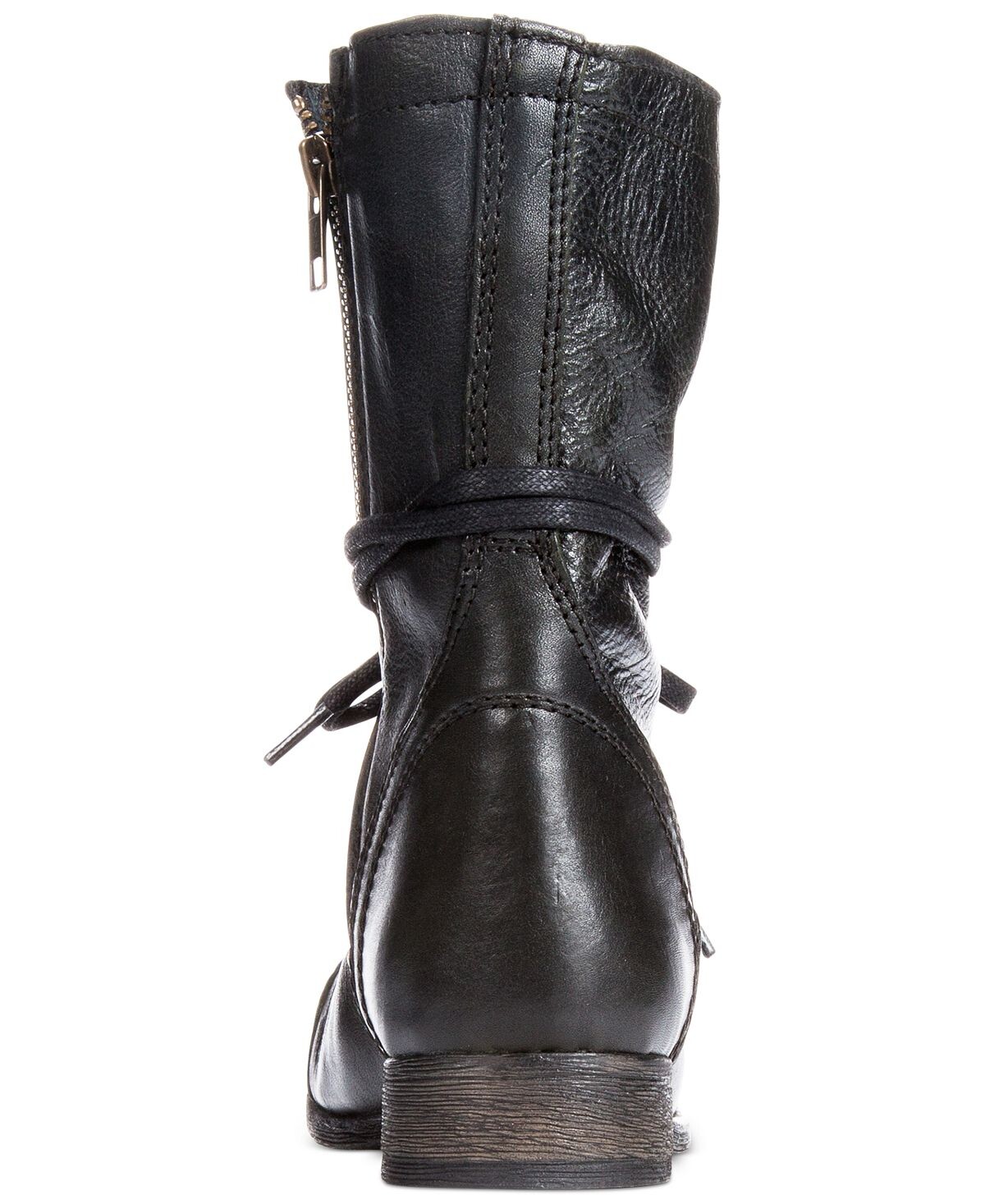 Женские ботинки Steve Madden Troopa на шнуровке, черный — фото 3
