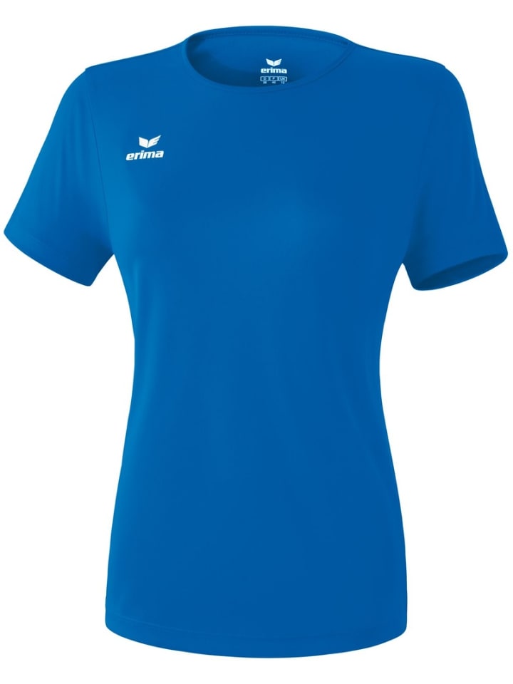 

Футболка спортивная Функциональная футболка для командных видов спорта синего цвета erima