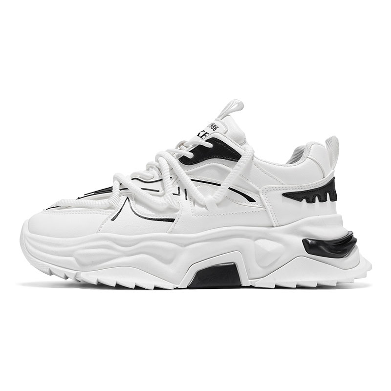 

Против скольжения и износостойкие повседневные туфли на подошве для увеличения роста мужские PNKE, черный