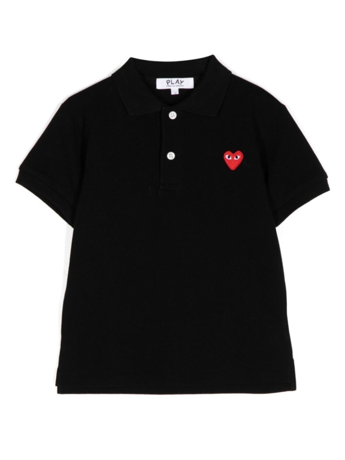 

Comme Des Garçons Play рубашка поло с вышивкой, черный